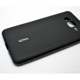 Чехол силиконовый Cherry для SAMSUNG Galaxy J7, тонкий, непрозрачный, матовый, цвет: чёрный