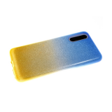 Силиконовый чехол для Huawei Honor 20 плотные блестки с переходом, сине-желтый