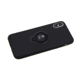 Силиконовый чехол для Iphone 11 iFace квадратики с кольцом, черный