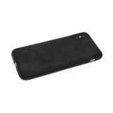 Силиконовый чехол для Huawei P SMART Z мягкая кожа с тремя прострочками, черный