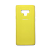 Силиконовый чехол для Samsung Galaxy A20/A30 Silicone cover с логотипом, закр, желтый