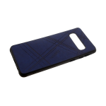 Силиконовый чехол для Huawei Honor 8X эко-кожа REMAX с полосками, темно-синий