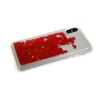 Силиконовый чехол для Xiaomi Redmi 8a плавающие сердечки, красные