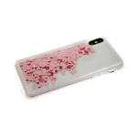 Силиконовый чехол Xiaomi Redmi 8a плавающие сердечки, розовые