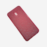 Силиконовый чехол для Xiaomi Redmi 8a поверхность из мелких бусинок, красный