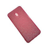 Силиконовый чехол для Xiaomi Redmi 8 поверхность из мелких бусинок, розовый