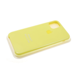 Силиконовый чехол для Iphone 12 (5.4) Silicon Case, желтый в блистере