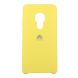 Силиконовый чехол Silicon Cover для Xiaomi Redmi Note 9/K30 с логотипом, улучшенное качество, желтый