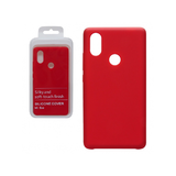 Силиконовый чехол для Xiaomi Redmi Note 10S Silicon cover stilky and soft-touch, без лого, красный