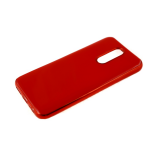 Силиконовый чехол Xiaomi Redmi Note 8T утолщенный, глянцевый без лого, блестящий борт, красный