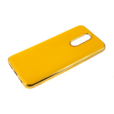Силиконовый чехол для Xiaomi Redmi Note 8 утолщенный, глянец без лого, блест. борт, желтый