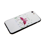 Чехол для Xiaomi Redmi Note 8 Pro мультяшный рисунок, пластик, два фламинго на белом