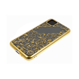 Силиконовый чехол для Samsung Galaxy A11 однотонный, цвет металлик, узоры, золото