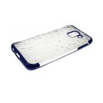 Силиконовый чехол Samsung Galaxy J4 core с эффектом битого стекла, синий