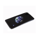 Чехол для Huawei Y6p 2020 яркий принт, прозрачный борт, планета