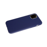 Силиконовый чехол для Samsung Galaxy S21 однотонный, soft touch, темно-синий