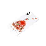 Силиконовый чехол для Iphone 11 утолщенный, прозрачный, с рисунком цветов, девушка в цветах