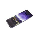 Чехол для Samsung Galaxy A52 яркий принт с силиконовым бортом, фиолетовое небо