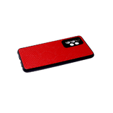 Силиконовый чехол для Xiaomi Redmi Note 8T черный борт, поверхность из тактильной кожи, красный