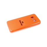 Силиконовый чехол Realme C21Y Silicone case, с защитой камеры, бархат внутри, без лого, оранжевый
