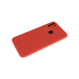 Силиконовый чехол Xiaomi Redmi Note 8T Soft-touch, однотонный, с защитой кам., без лого, красный