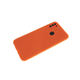 Силиконовый чехол для Xiaomi Redmi Note 8T Soft-touch, однотонный, с защитой, без лого, оранжевый