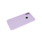 Силиконовый чехол для Xiaomi Redmi Note 9 Soft-touch, однотонный, с защ. камеры, без лого, сиреневый