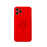 Силиконовый чехол для Xiaomi POCO M3 матовый soft touch, с кольцом держателем, красный