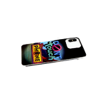 Чехол для Realme 8 красочный винил, прозрачный борт, dont touch my phone