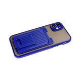 Чехол для Realme C11 матово-прозрачный, с защитой камеры, цветные кнопки, синий