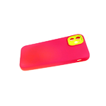 Силиконовый чехол для Xiaomi POCO X3 матовый, со съемной пластик. защитой камеры, ярко-розовый