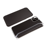 Чехол-книга для Iphone 11 на силиконовой основе и магните Book, с защитой камеры, черная