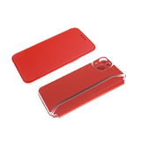 Чехол-книга для Xiaomi Redmi Note 12 Pro 5G на силиконовой основе и магните Book, с защитой, красная