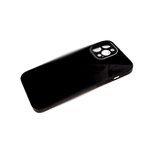 Чехол GLASS CASE для Xiaomi Redmi Note 11 4G стеклянная, матовый борт, окантовка камеры, черная