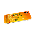 Задняя крышка Samsung Galaxy A03 core красочный винил, прозрачный силиконовый борт, апельсины