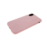 Силиконовый чехол для Iphone 6/6S волна с перфорацией, розовый