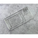Силиконовый чехол для Realme C33 Card Case с визитницей, прозрачный