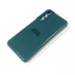 Силиконовый чехол для Xiaomi Redmi Note 12S Silicone Case с бархатом внутри, без лого, темно-зеленый