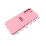 Силиконовый чехол для Xiaomi POCO X5 Silicone Case с бархатом внутри, без лого, в блистере, розовый
