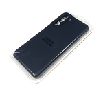 Силиконовый чехол для Samsung Galaxy A34 Silicone Case с бархатом внутри, без лого, черный