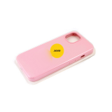 Силиконовый чехол для Iphone 14 Pro (6.1) Silicone case, закрытый низ, в блистере, розовый