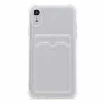 Силиконовый чехол прозрачный с карманом для карты TPU 1.5 для Apple iPhone 15 Pro Max