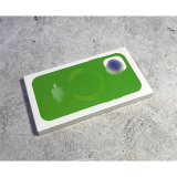 Силиконовый чехол для Iphone 14 (6.1) Silicone case без лого, с поддержкой Magsafe, салатовый
