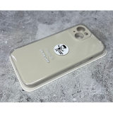 Силиконовый чехол для Iphone 15 Pro Silicone case с лого, в блистере, молочный