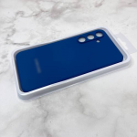 Силиконовый чехол для Xiaomi 12 Silicone Cover Silky and Soft-touch finish, темно-синий