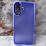 Чехол Rofessional Protection для Xiaomi Redmi 13C матово-прозрачный, ребристая оконтовка, сиреневая