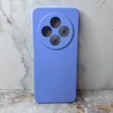 Силиконовый чехол Xiaomi Redmi A5 2025 матовый, однотонный софт-тач, с бархатом внутри, сиреневый