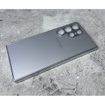 Чехол для Xiaomi Redmi 13 матовый с логотипом, защита камеры, серая