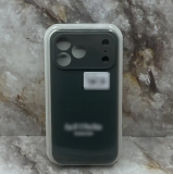 Силиконовый чехол для Iphone 17 Pro Max Silicone Case с MagSafe, защита камеры, темно-серый