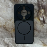 Чехол для Xiaomi Redmi Note 15 PRO 4G матовый, защита камеры, металлические кнопки, черный